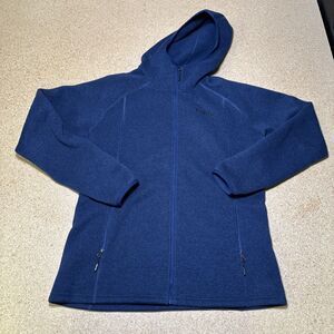 Marmot Drop Line Insulated Blue Hoodie Jacket Men' Size Large Full Zip I2